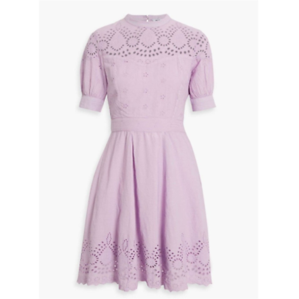 Walter Baker NWT Nicolette Broderie Dress‎ - Lavender - Picture 2 of 7